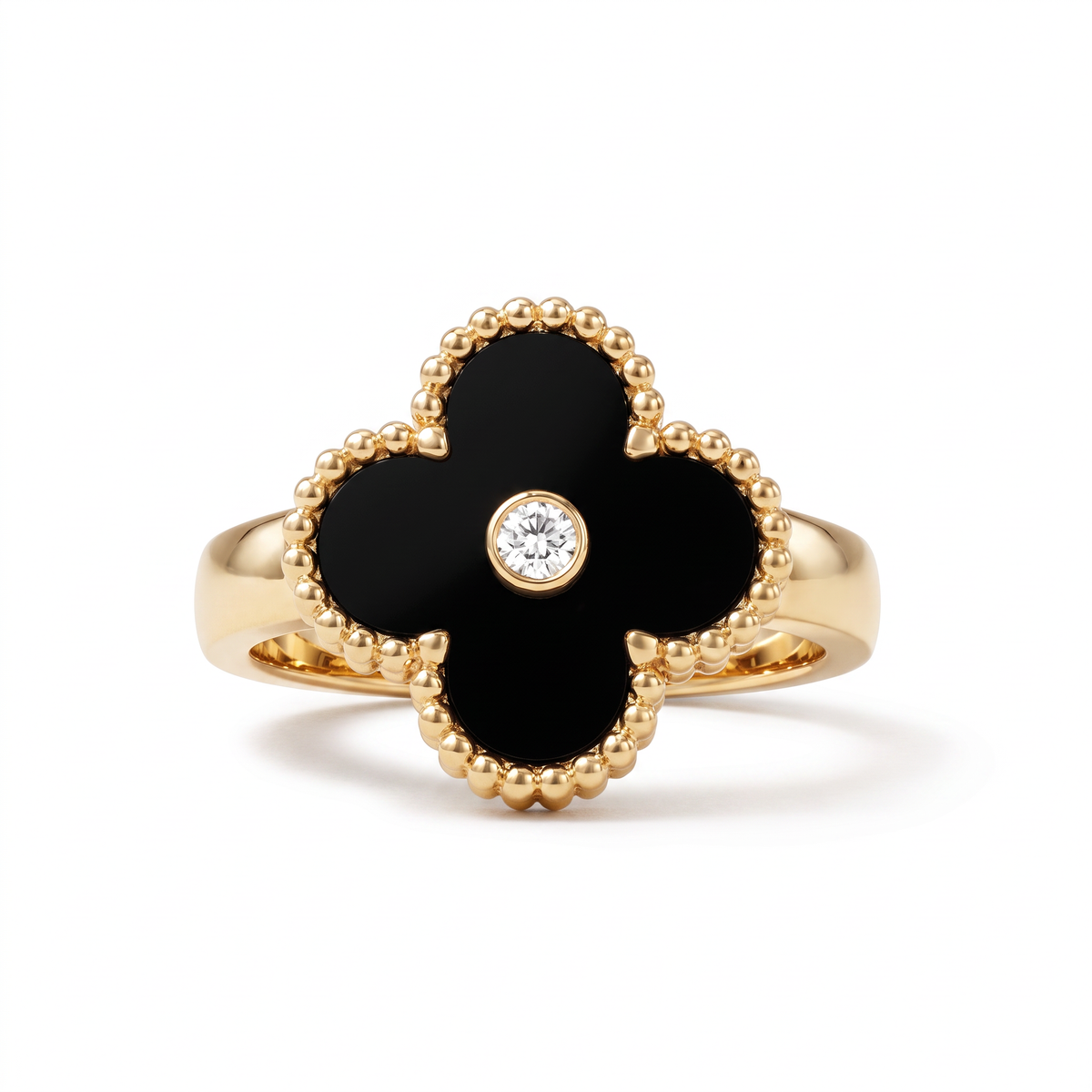 Vintage Alhambra Onyx Ring