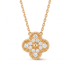Vintage Alhambra Pavé 1 Motif Necklace