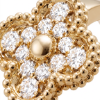 Vintage Alhambra Pavé Clover Ring