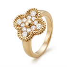 Vintage Alhambra Pavé Clover Ring