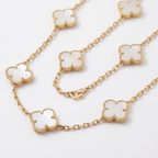 Vintage Alhambra Pearl Clover 10 Motifs Necklace