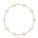 Vintage Alhambra Pearl Clover 10 Motifs Necklace