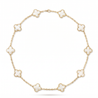Vintage Alhambra Pearl Clover 10 Motifs Necklace