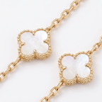 Vintage Alhambra Pearl Clover 10 Motifs Necklace