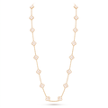 Vintage Alhambra Pearl Clover 20 Motifs Long Necklace