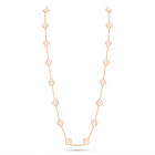 Vintage Alhambra Pearl Clover 20 Motifs Long Necklace