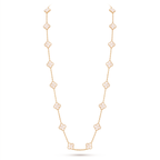 Vintage Alhambra Pearl Clover 20 Motifs Long Necklace