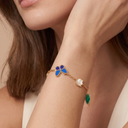 Vintage Alhambra Spring Lucky Butterfly Clover 5 Motifs Bracelet