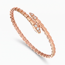Serpenti Coiled Half-pavé Bracelet