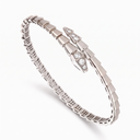 Serpenti Coiled Half-pavé Bracelet