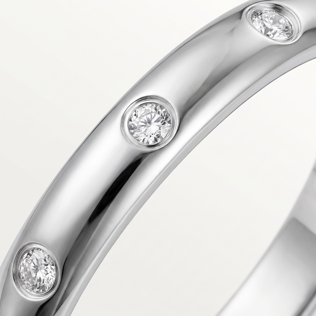 Wedding 3 Diamonds Band Ring