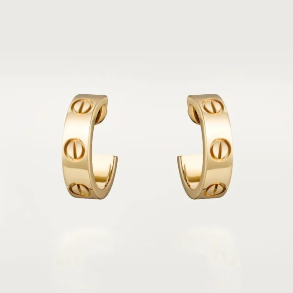 Gold Lock of Elegance – Statement Screw-Inspired Earrings with Contemporary Edge, classic model
