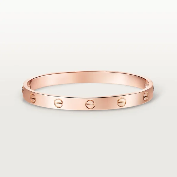Luxury Minimalist Pink Gold Screw Bracelet, Classic Model