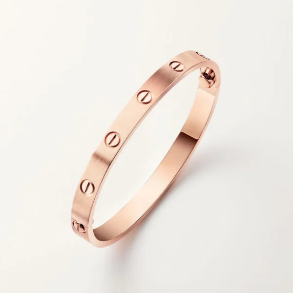 Luxury Minimalist Pink Screw bracelet with Exquisite Craftsmanship