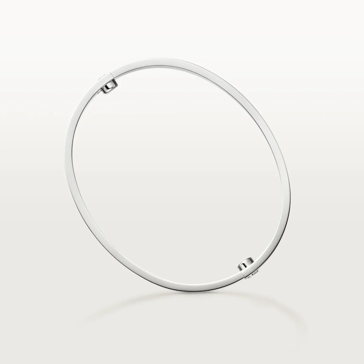 Luxury Minimalist White Gold Screw Bracelet Classic Model 3