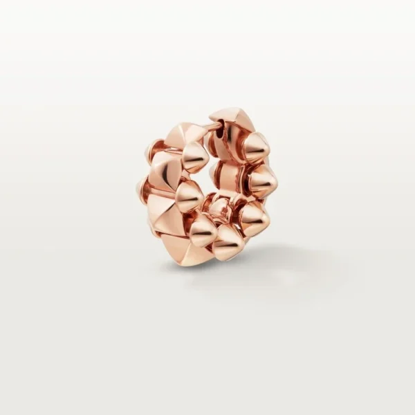 Pink Gold Earrings That Frame Power Grace and Sculpted Beauty, large model