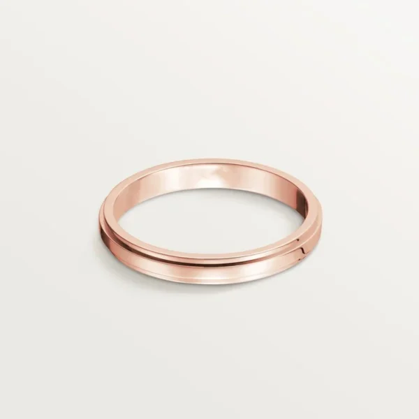 Pink Gold Flow of Harmony – The Language of Simplicity and Beauty, 2.5 mm width