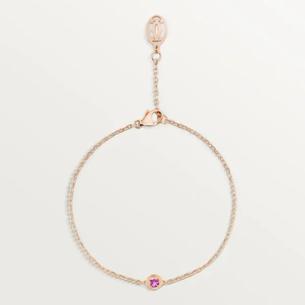 Pink Gold TwinkleVelvet - elegant pink stone