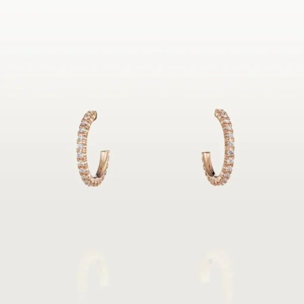 Pink Gold Whisper of Shine – Sleek Petite Hoop Earrings for Effortless Glamour