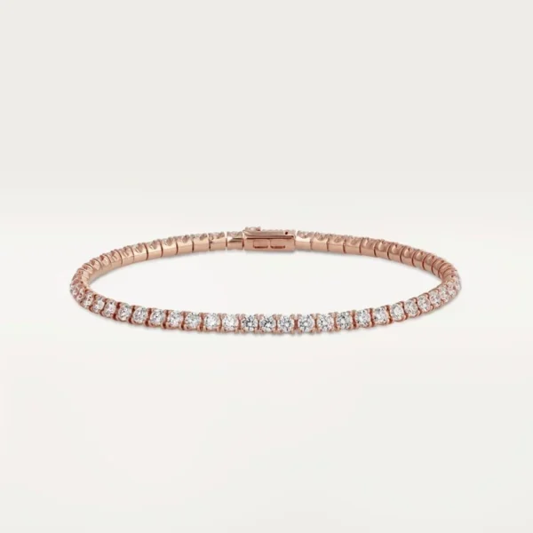 Pink Gold snowflare bracelets with Glimmer Frost Link