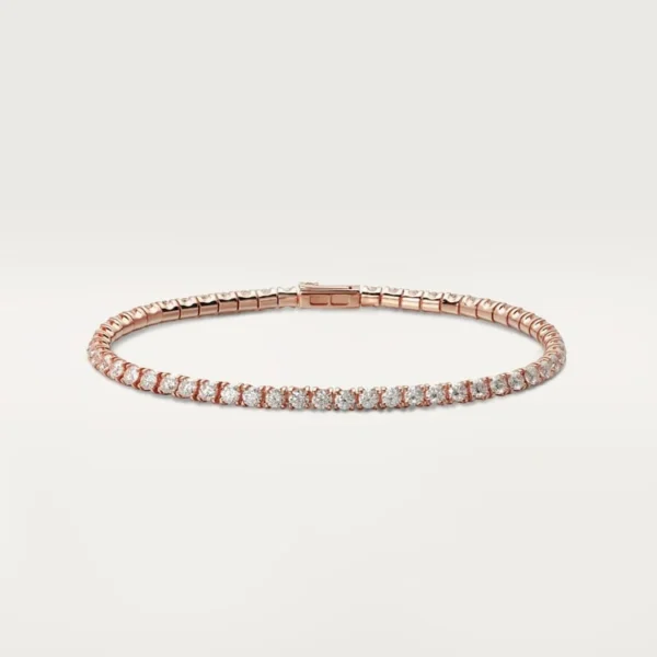 Pink Gold snowflare bracelets with frozen light dance