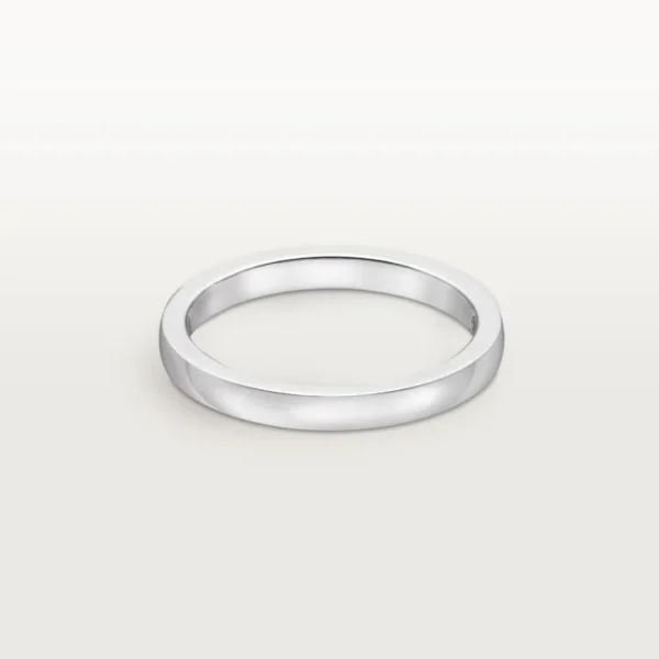 White Gold Light Of Calm – A White Gold Ring For Souls That Seek Peace, 2.1 mm width
