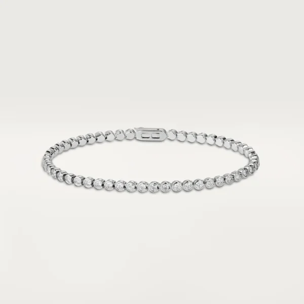 White Gold Snowflare bracelets with Radiant Ice Line