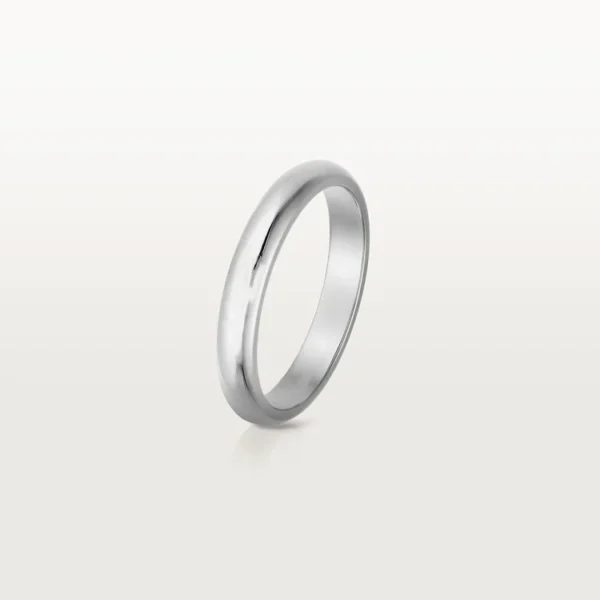 Platinum Gold Word of Love – Elegant Engraved Band to Carry Your Message Always, 3 mm width