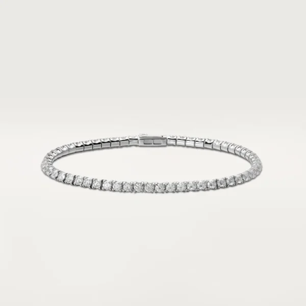 White Gold snowflare bracelets with frozen light dance