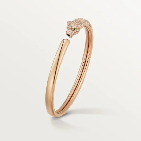 Pink Gold Bracelet of the Panther Queen - Sparkle Touch, Small model