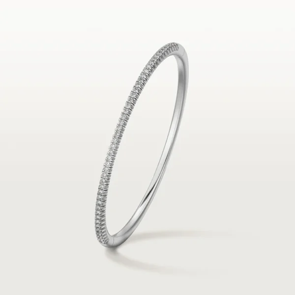 White Gold Bracelets Aura with Starlit Gem Path