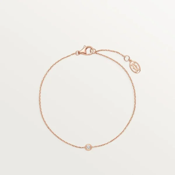 Pink Gold TwinkleVelvet with Crystal Dot, Medium model