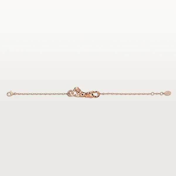 Pink Gold Bracelet of the Panther Queen - Crystal Sentinel
