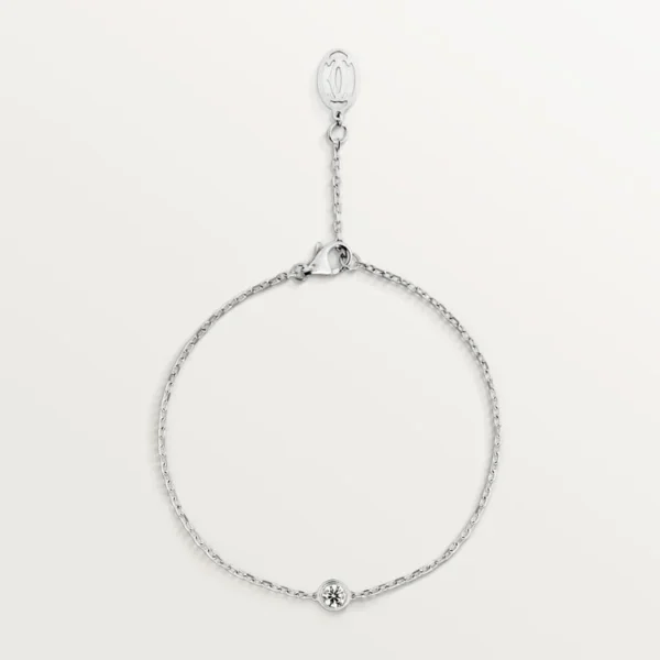 White Gold TwinkleVelvet with Crystal Dot, Medium model