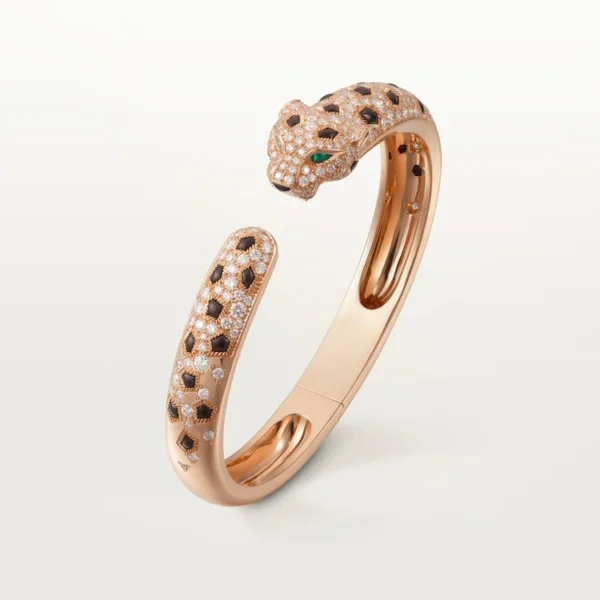 Pink Gold Bracelet of the Panther Queen - Sparkle Touch, Medium model