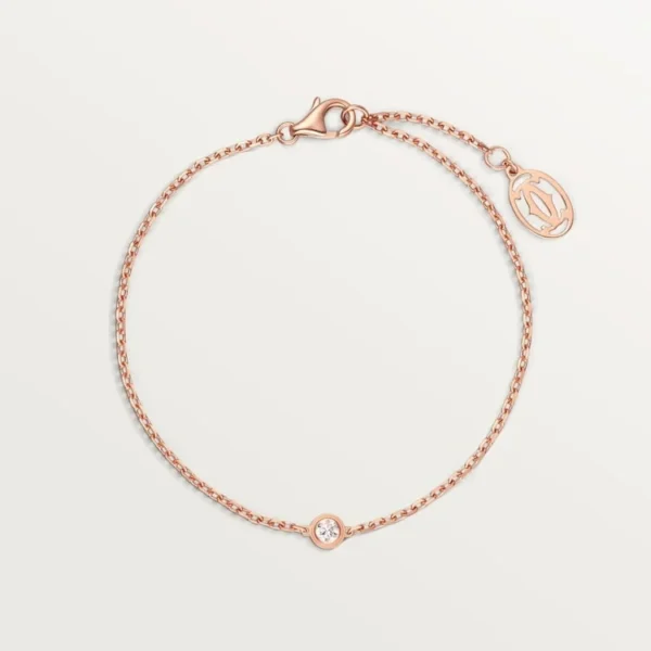 Pink Gold TwinkleVelvet with Crystal Dot, Mini model