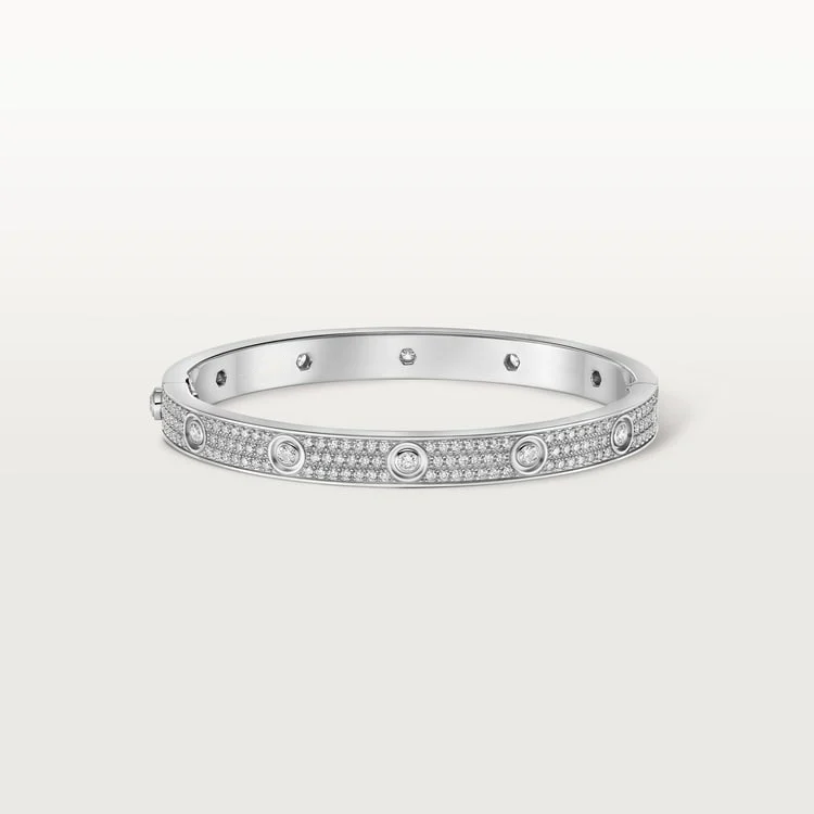 White Gold Harmony in 12 Stones – Timeless Balance Band Classic model 1