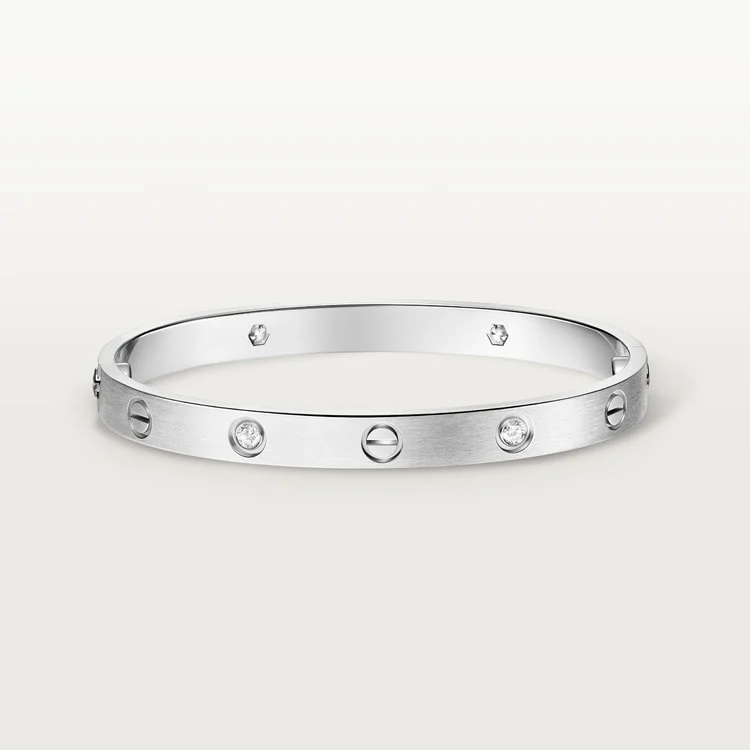 White Gold Harmony in 4 Stones – Timeless Minimal Style brushed 2