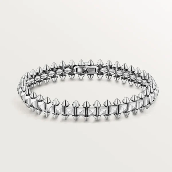 Clash White Gold Tone Flexible Bracelet Jewelry Gift Ideas