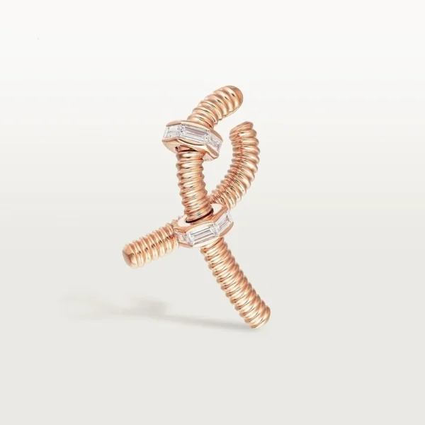 Ecrou Rose Gold Tone Single Left Screw Earring Anniversary Gift Ideas