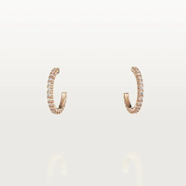Etincelle Rose Gold Tone Women's Earrings Best Gift For Her