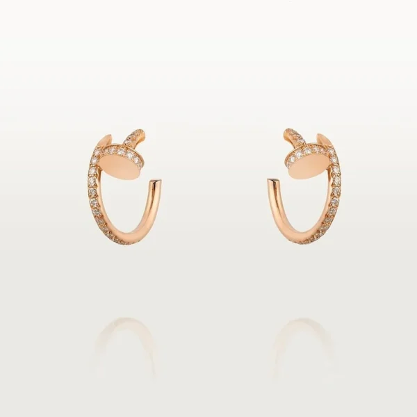 Juste Hoop Earrings Rose Gold Tone Women's Earrings Best Present Gift Ideas