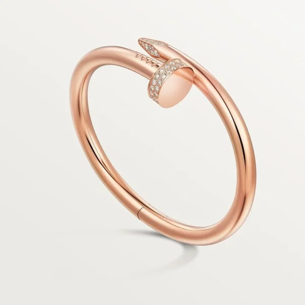 Juste Un Clou Rose Gold Tone Bracelet With Sparkling Stone Jewelry Gift Ideas