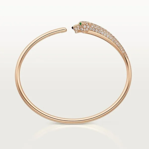 Leopard Panthere Bracelet Rose Gold Tone Jewelry Gift Ideas
