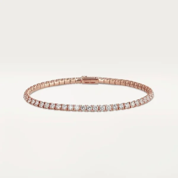 Lignes Essentielles Rose Gold Tone Bracelet Unisex Gift Ideas