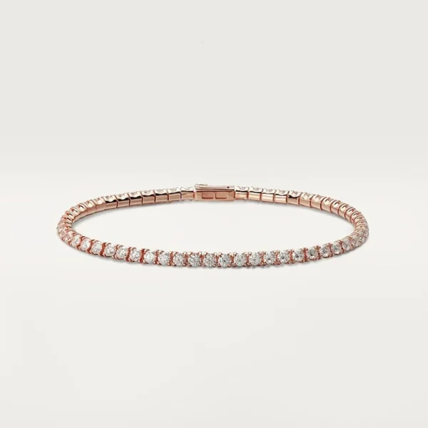 Lignes Essentielles Rose Gold Tone Bracelet Unisex Jewelry Gift Ideas