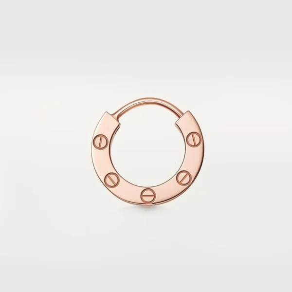Love Hoop Yellow Gold Tone Earring Best Gift For Girlfriend