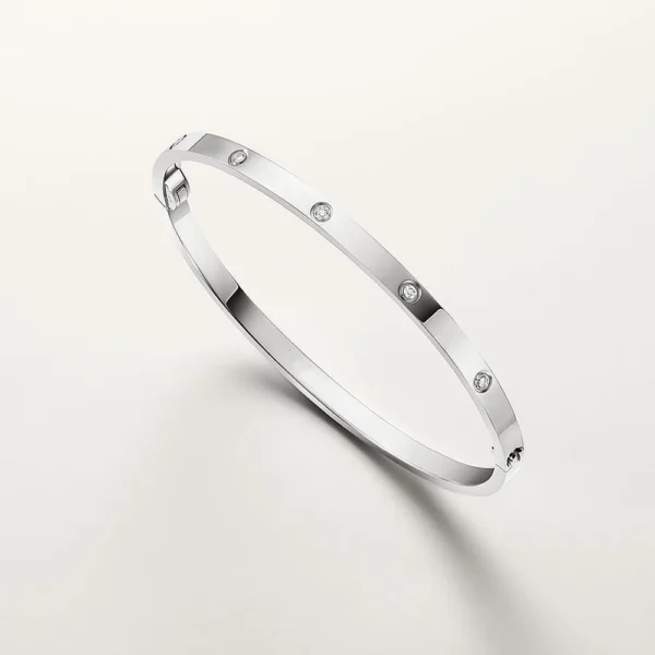 Love Screw White Gold Tone Bracelet Jewelry Gift Ideas