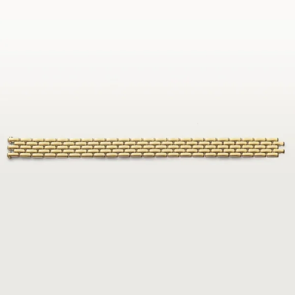 Maillon Yellow Gold Tone Bracelet With Five Rows Jewelry Ideas