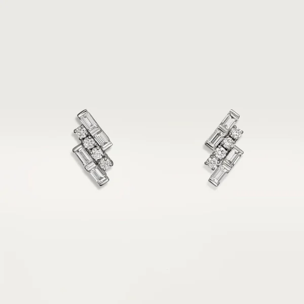 Reflection White Gold Tone Women's Earrings Best Present Ideas For Womens